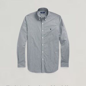 Polo by Ralph Lauren Men's Striped Gray Shirt Size XL